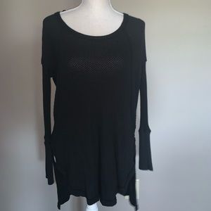 Black scoop neck sweater